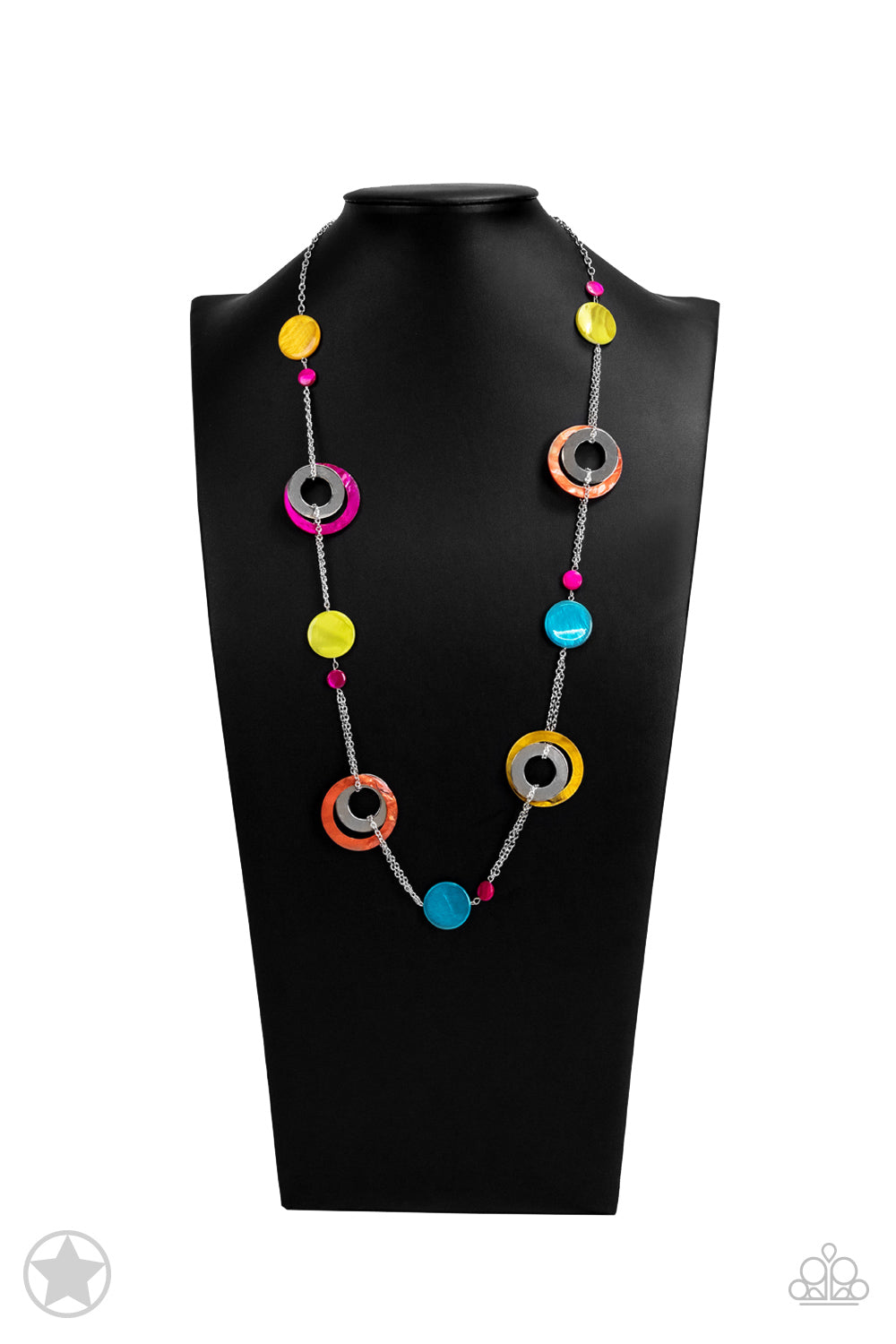 Kaleidoscopically Captivating Multi Necklace-Necklaces-Lavon's Trinkets-Lavon&#39;s Trinkets, jewelry, paparazzi, paparazzi accessories, MLM, lead and nickel free, sale, five dollar, $5, zi collection