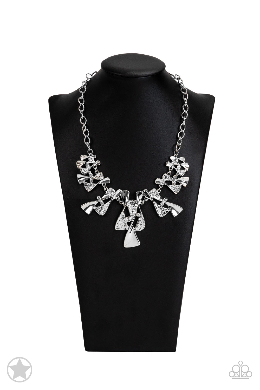 The Sands of Time Silver Necklacce-Necklaces-Lavon's Trinkets-Lavon&#39;s Trinkets, jewelry, paparazzi, paparazzi accessories, MLM, lead and nickel free, sale, five dollar, $5, zi collection